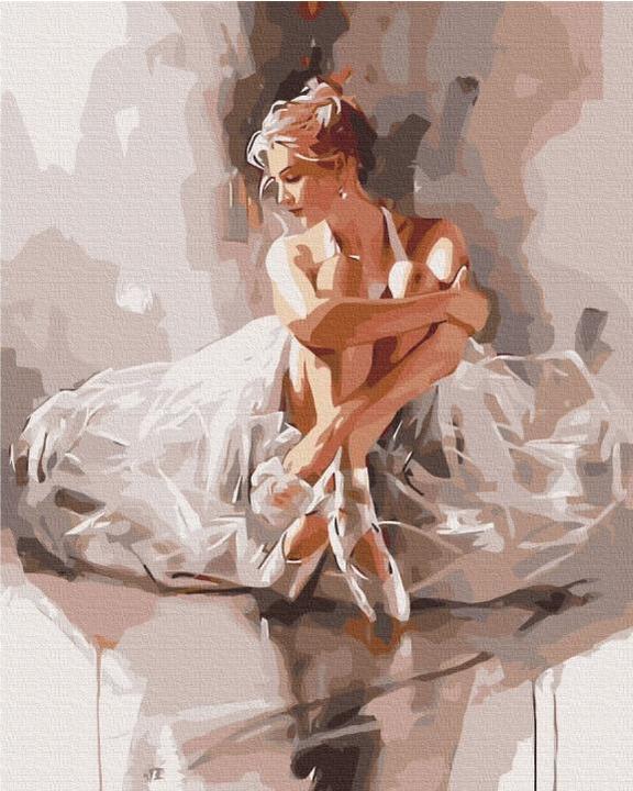 Actual product image Brushme paint by numbers, 40x50 cm, Ballerina in a cloud of tenderness, 1 pc.
