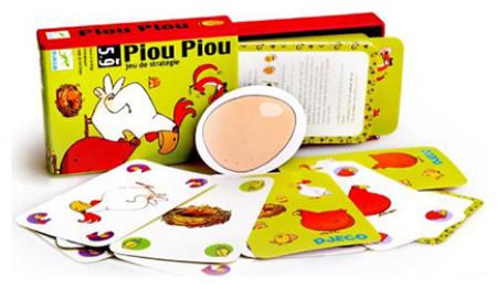 Image du produit Djeco Jeu de cartes Piou Piou (Français, Allemand, Néerlandais, Italien, Danois, Anglais)