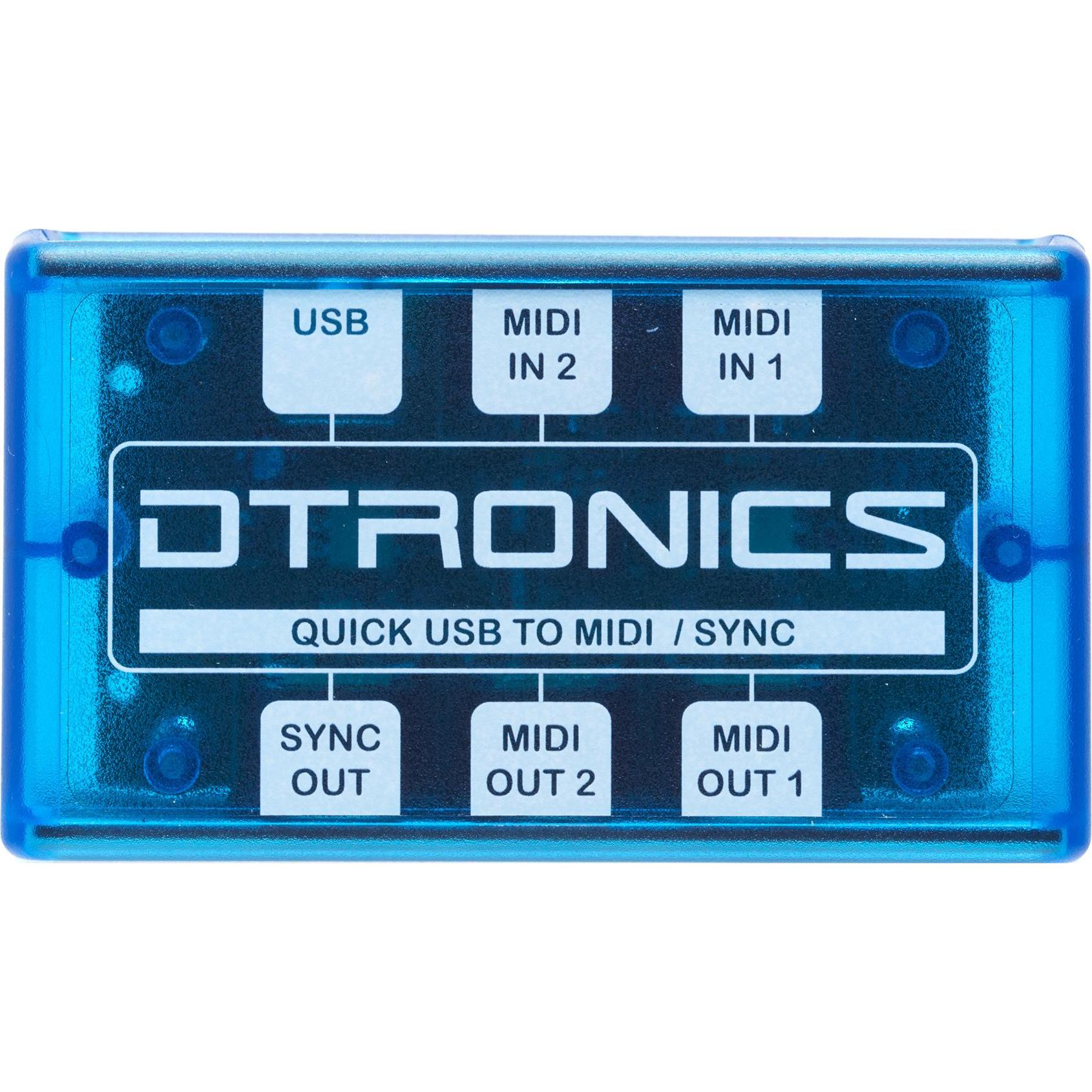 Dtronics DT-QUSB - Quick USB midi to sync, Audio Interface