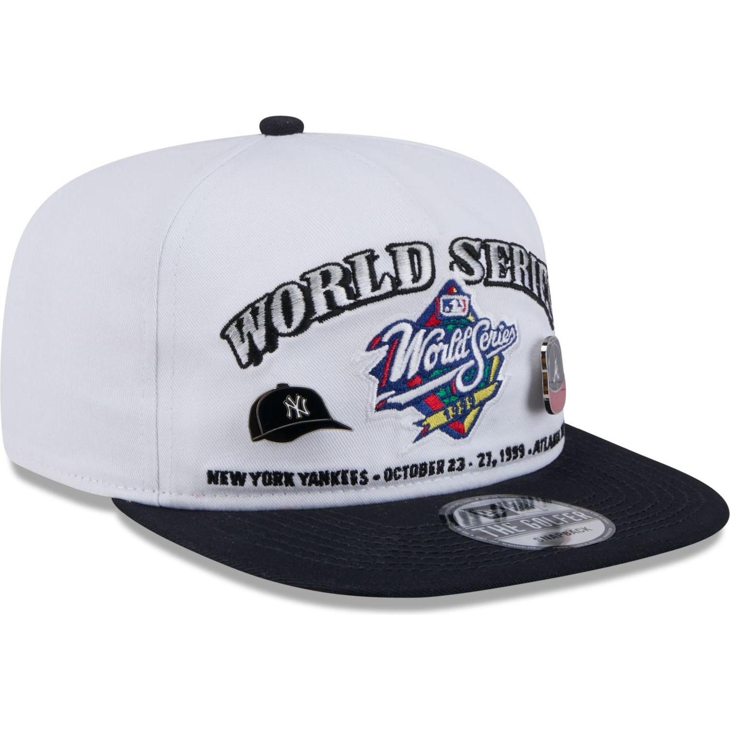 Thumbnail - New Era, Herren, Cap, Golfer Cap - World Series 1999 Pin Yankees Braves, Weiss, (One Size)