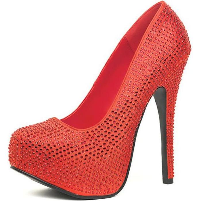Leg Avenue Strass Stilettos rot