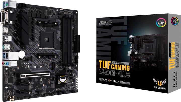 Produktbild ASUS TUF GAMING A520M-PLUS (AM4, AMD A520, mATX)