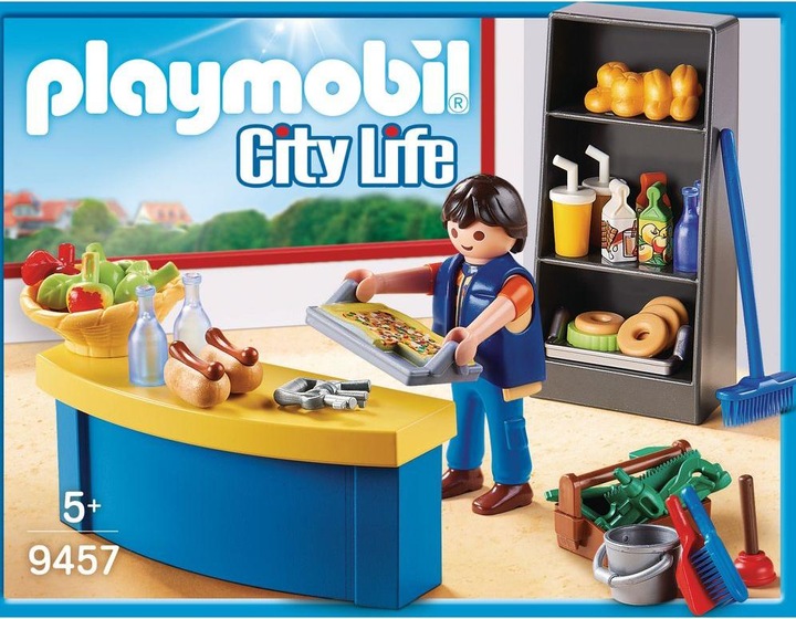 Produktbild Playmobil Hausmeister mit Kiosk (9457, Playmobil City Life)