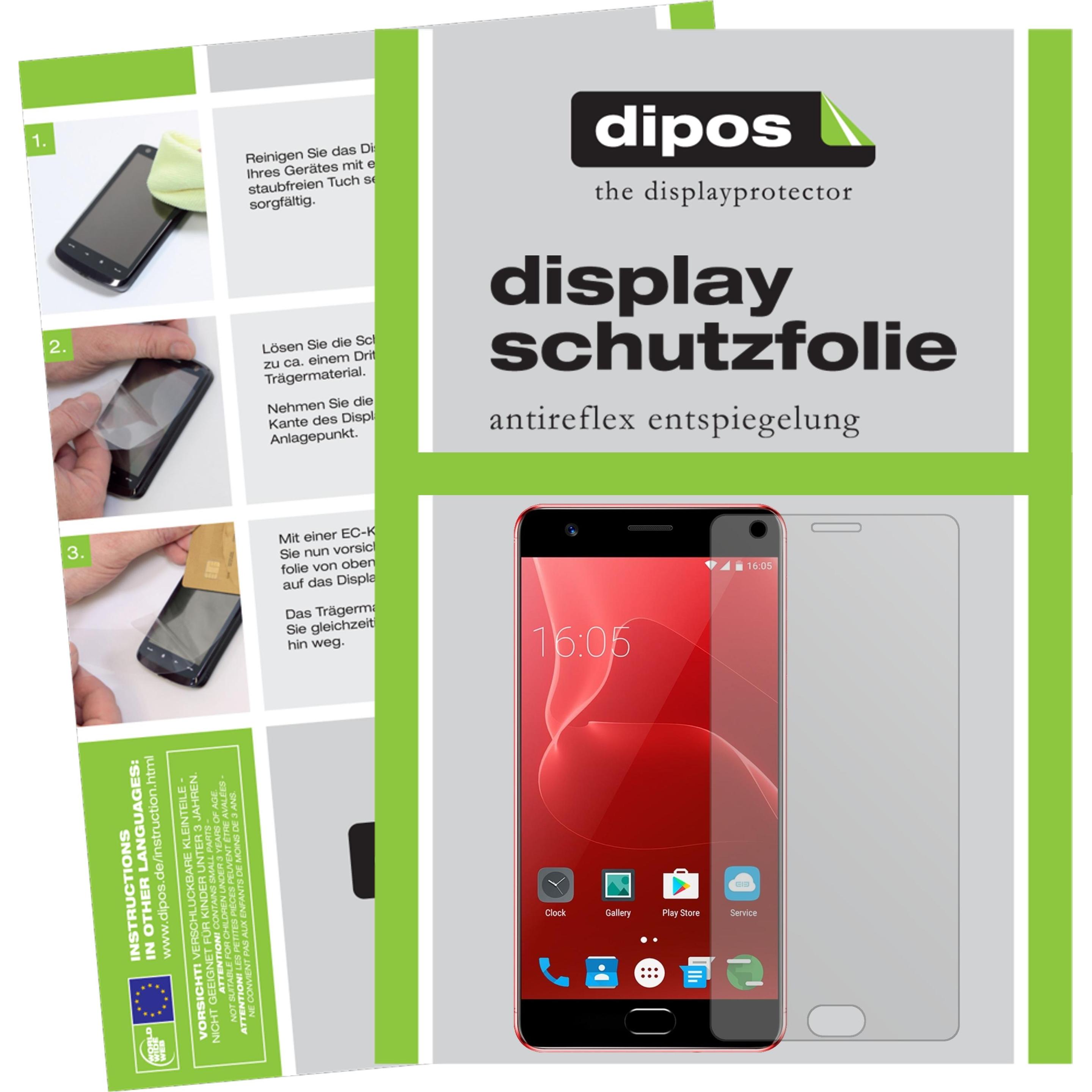 Dipos Displayschutzfolie Antireflex (1 Stück, Huawei P8 Max), Smartphone Schutzfolie, Transparent