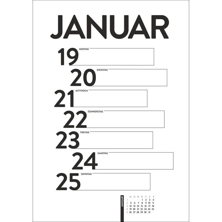 Actual product image Harenberg Design-Wochenplaner 2026 (25 x 35 cm, Hardcover, German)