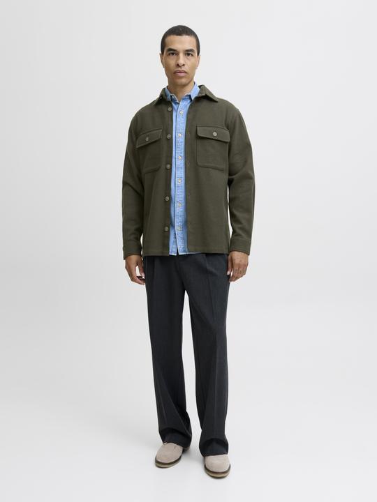 Produktbild Jack & Jones Jprrayle Melange Solid L/S Overshirt Sn (XL)