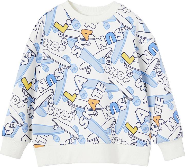 Immagine prodotto Vertbaudet Jungen Sweatshirt mit Skater-Print und Recycling-Polyester (158, 164)