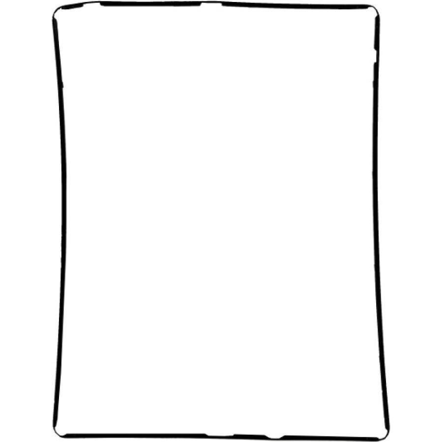 OEM Kunststoffrahmen für iPad 3/4 schwarz (IPad 3, iPad 4), Mobilgerät Ersatzteile, Schwarz