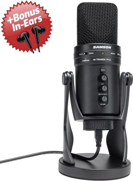 Actual product image Samson G-Track Pro USB-Mikrofon + Bonus In-Ears