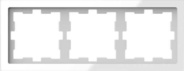 Produktbild Merten D-Life Glas Rahmen, 3fach, Kristallweiss MEG4030-6520