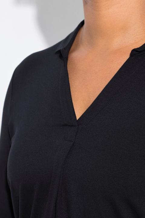 Produktbild Miamoda Blusenshirt, Straight Fit, Hemdkragen, 3/4-Ärmel (42)