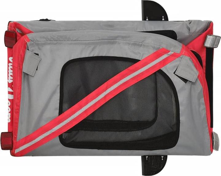 Image du produit VidaXL Remorque vélo chien Noir Tissu Oxford et