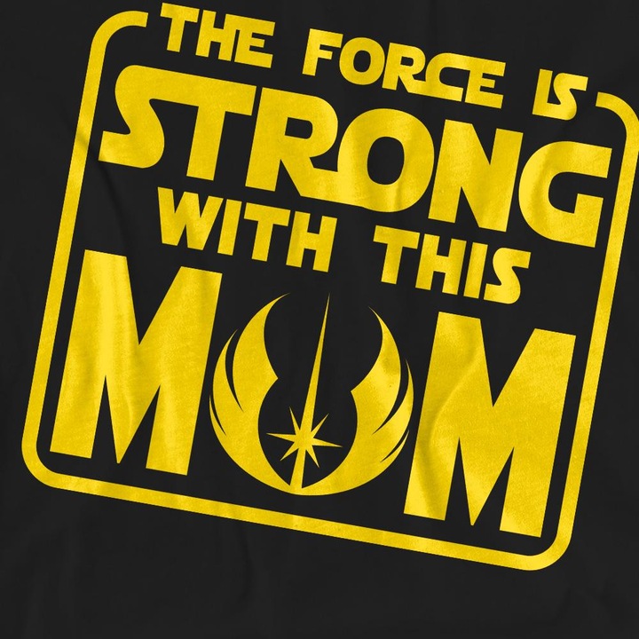 Actual product image Star Wars Unisex Adult Force Is Strong With Mum Mothers Day T-Shirt (S)