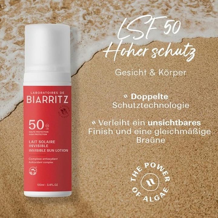 Immagine prodotto Laboratoires de Biarritz Invisibile (Latte solare, SPF 50, 100 ml)