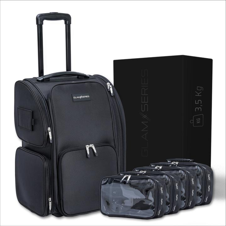 Actual product image Wiltec GlamSeries GlamSwitcher Trolley 4x Pouches Make-Up Artist Case Organiser Case