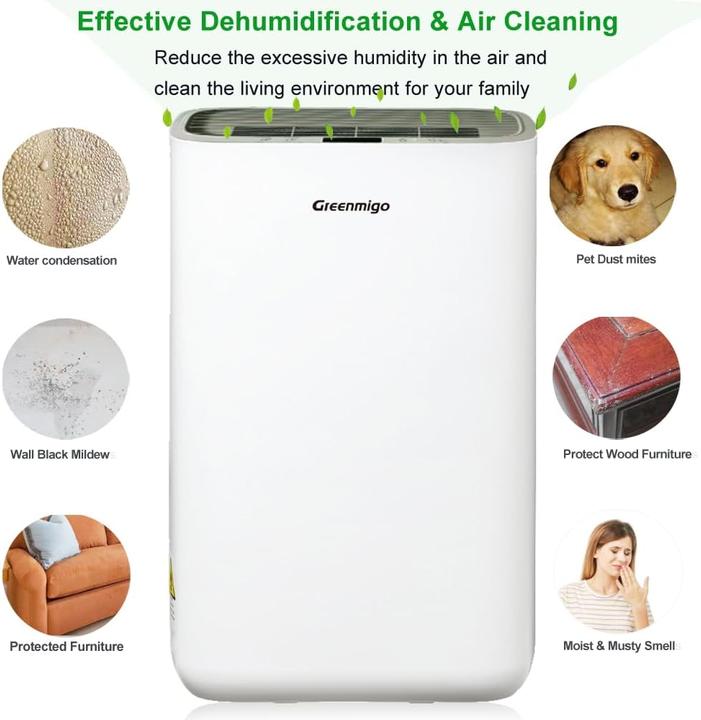 Image du produit Greenmigo Alpha-Q10 Luftentfeuchter (35 m², 10 l/24h)