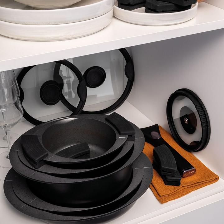 Actual product image Tognana Avantspace china pot set 8 pcs (24 cm, Pan set + pot set, Aluminium)