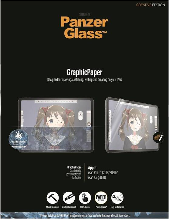 Image du produit PanzerGlass GrapicPaper AB : un cas concret (1 pièce(s), iPad Pro 11 2020 (2. Gen), iPad Air 2020 (4. Gen), iPad Air 2022 (5e génération))
