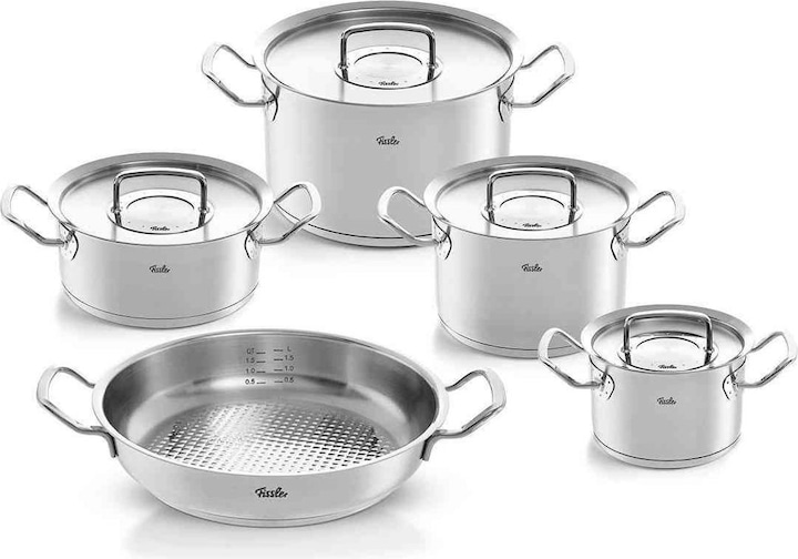 Fissler Profi Collection (20 cm, Pfannenset + Topfset, Edelstahl)
