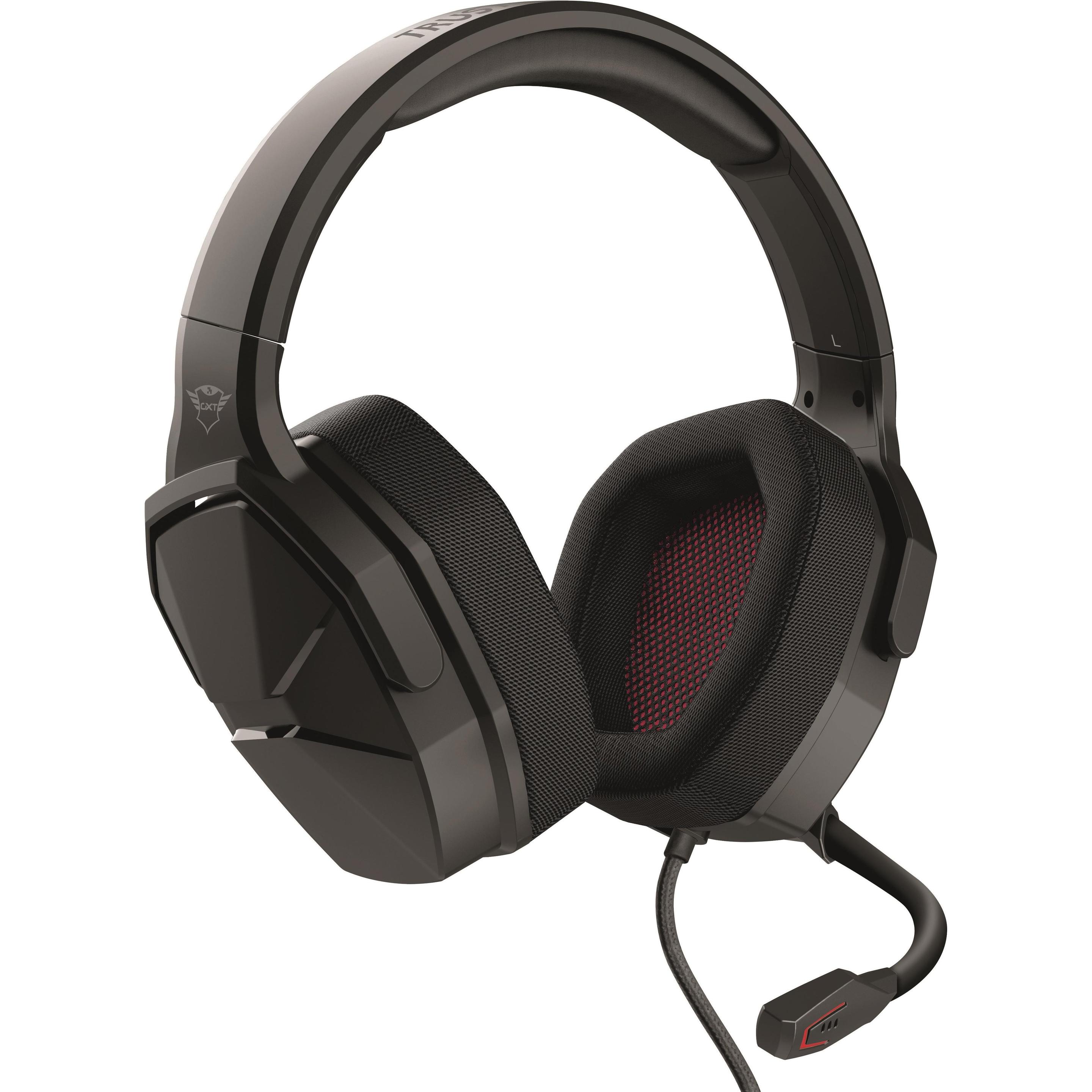 Trust GXT 4371 Ward Multiplattform Gaming Headset (Kabelgebunden), Gaming Headset, Schwarz