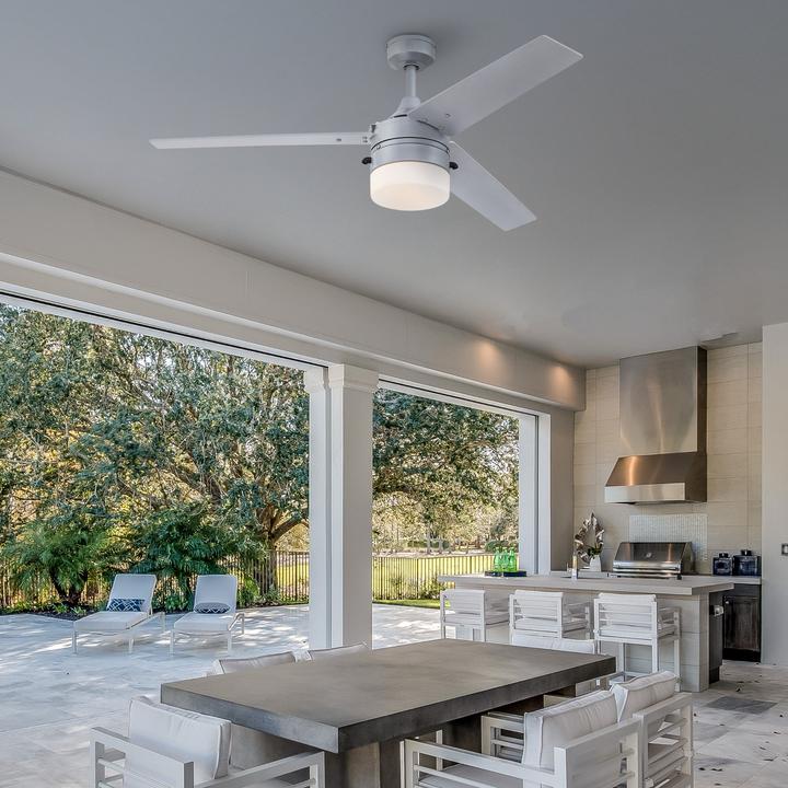 Immagine prodotto Westinghouse Outdoor Deckenventilator Riverton Silber mit Licht (54 dB)