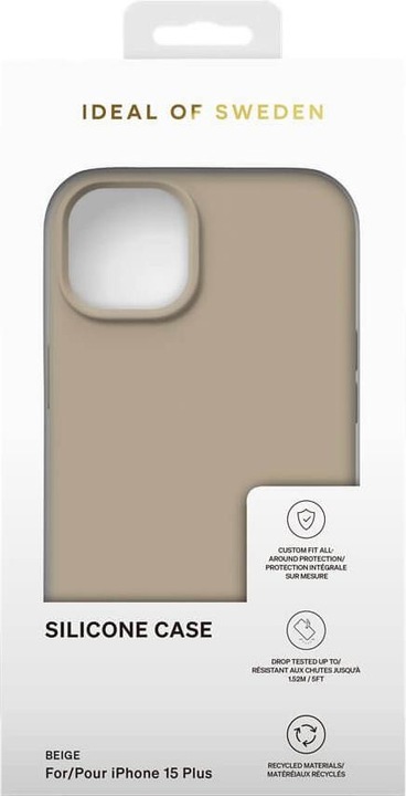 Image du produit iDeal Of Sweden Couverture silicone Designer Beige (Apple iPhone 15 Plus)