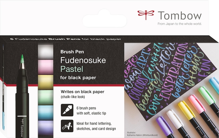 Produktbild Tombow Brush Pen (Mehrfarbig, 6 x)