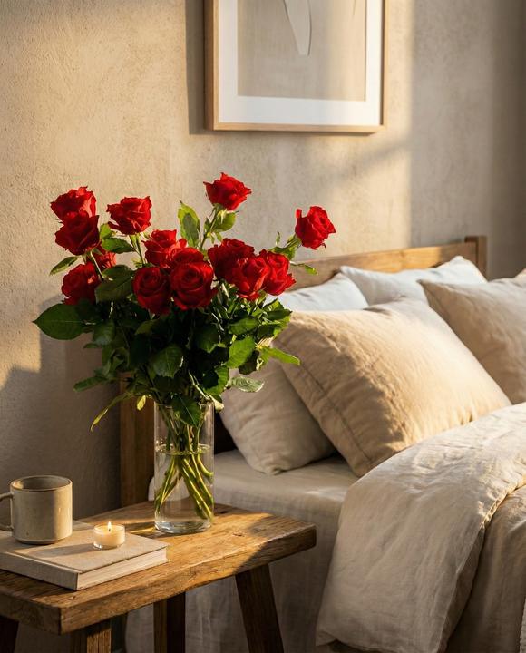 Image du produit feey Roses rouges 20 pcs (Fleurs coupées, 20x)