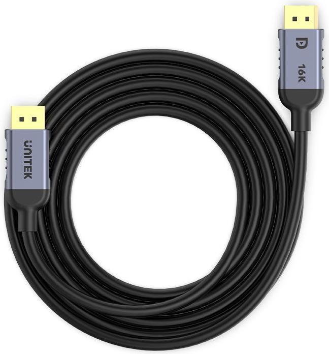 Actual product image Unitek CABLE DISPLAYPORT 1.4 8K 60HZ 4K 240HZ 5M (5 m, DisplayPort, 2.1)