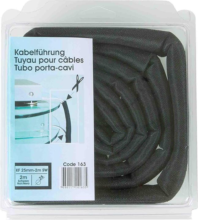 Actual product image Multibrackets Cable conduit 2m, 25mm Ø, black (Cable conduit, 200 cm)