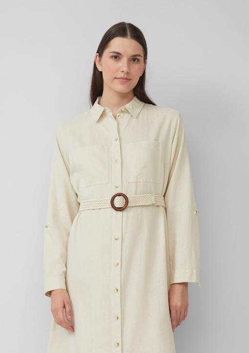 Produktbild S.Oliver Kleid Hemdblusenkleid im Relaxed Fit mit geflochtenem Gürtel (38)