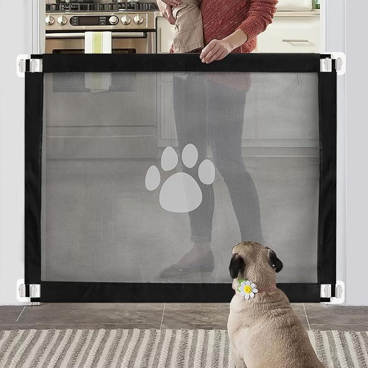 Barrière Pour Chien Bettacare Extra Haute 100cm - Fixation Vis, Réglable 70-80cm, Couleur Blanc, Sécurité Enfant/animal