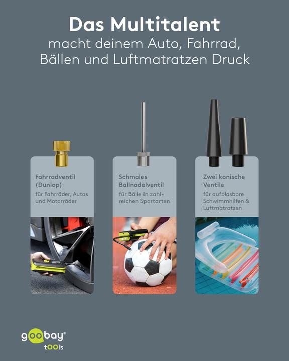 Produktbild Goobay Akku-Kompressor (10 Bar)