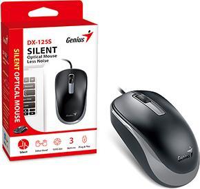 Produktbild Genius DX-125S schwarz-grau / kabelgebunden / 1200 dpi / USB (Kabelgebunden)