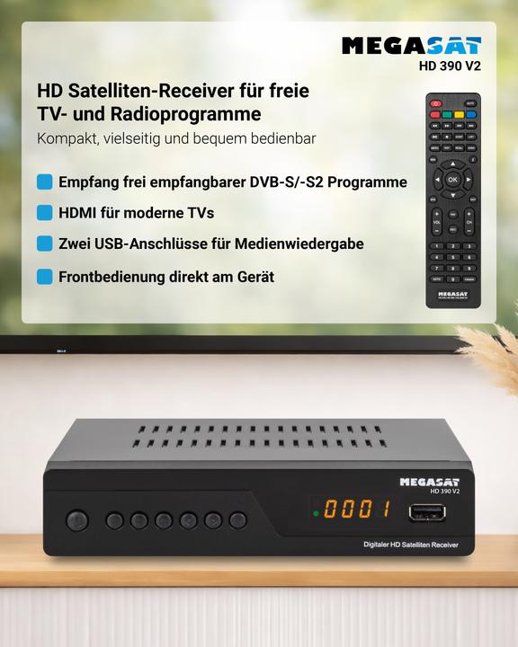 Produktbild Megasat HD 390 (DVB-S, DVB-S2)