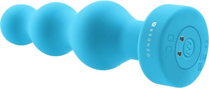 Actual product image Gender X Plugged Up Anal Plug Blue 13.5 cm