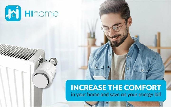 Image du produit Konjac Sponge Thermostat de radiateur Hihome Smart Zigbee