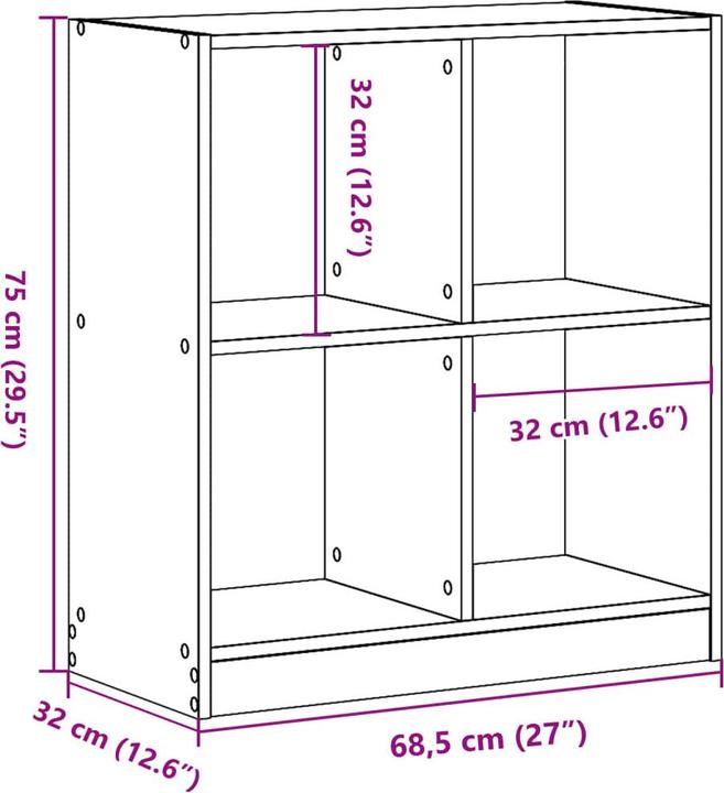 Immagine prodotto vidaXL Scaffale (68,5 x 32 x 75 cm)