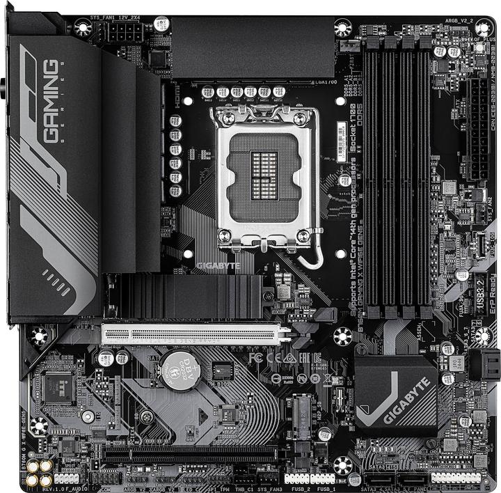 Immagine prodotto Gigabyte B760M Gaming X WiFi6E Gen5 (B760,S1700,mATX,DDR5 (LGA 1700, Intel B760, mATX)