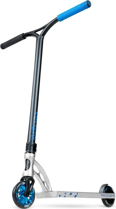 Black, blue scalene, Silver