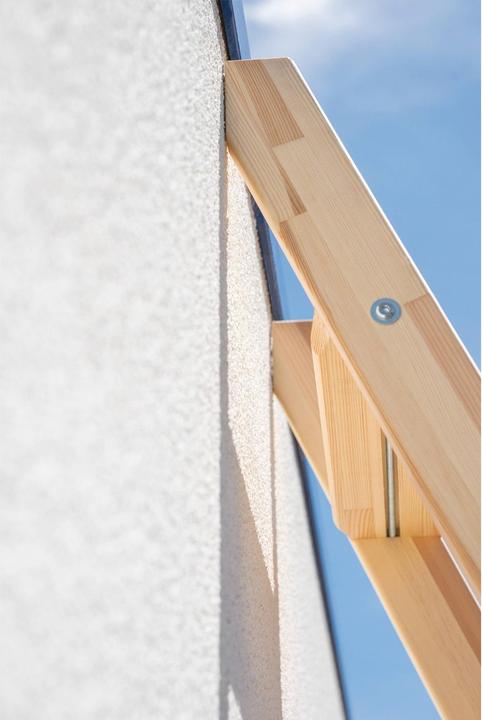 Immagine prodotto Munk Scala d'appoggio di legno, con gradini, 12 gradini con traversa. (Scala singola, 316 cm)