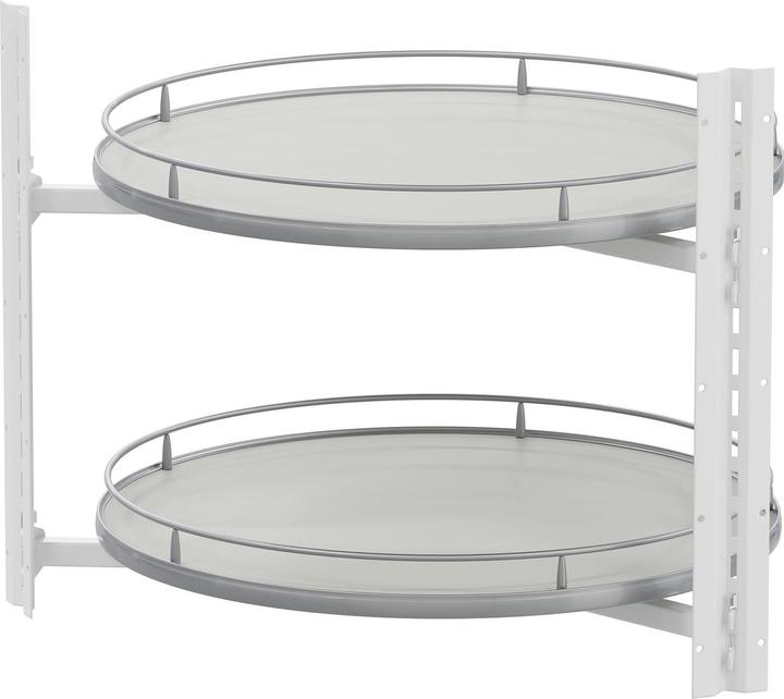 Vauth-Sagel VS COR Wheel Pro Drehteller Eckschrank 4/4-Kreis, KB 800mm, hellgrau/silber (1 Stk.)