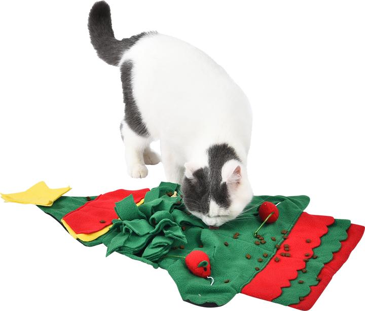 Actual product image Companion X'mas cat sniffing carpet with catnip, 48x66cm (Cat activity toy)