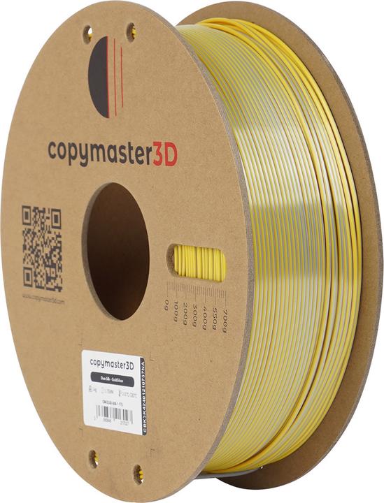 Produktbild Copymaster3D Duo-Silk Filament for 3D Printer, 1.75 mm, Gold/Silver (1.75 mm, 1000 g)