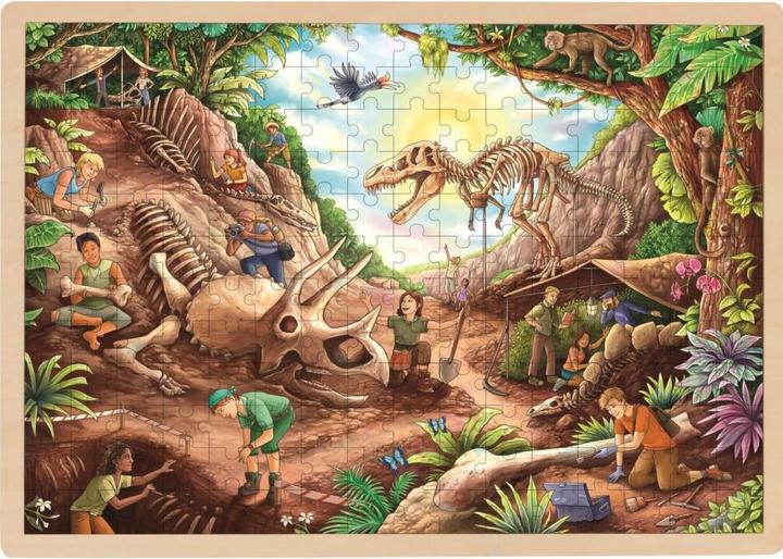 Actual product image Goki Insert puzzle excavation dinosaur (192 pieces)