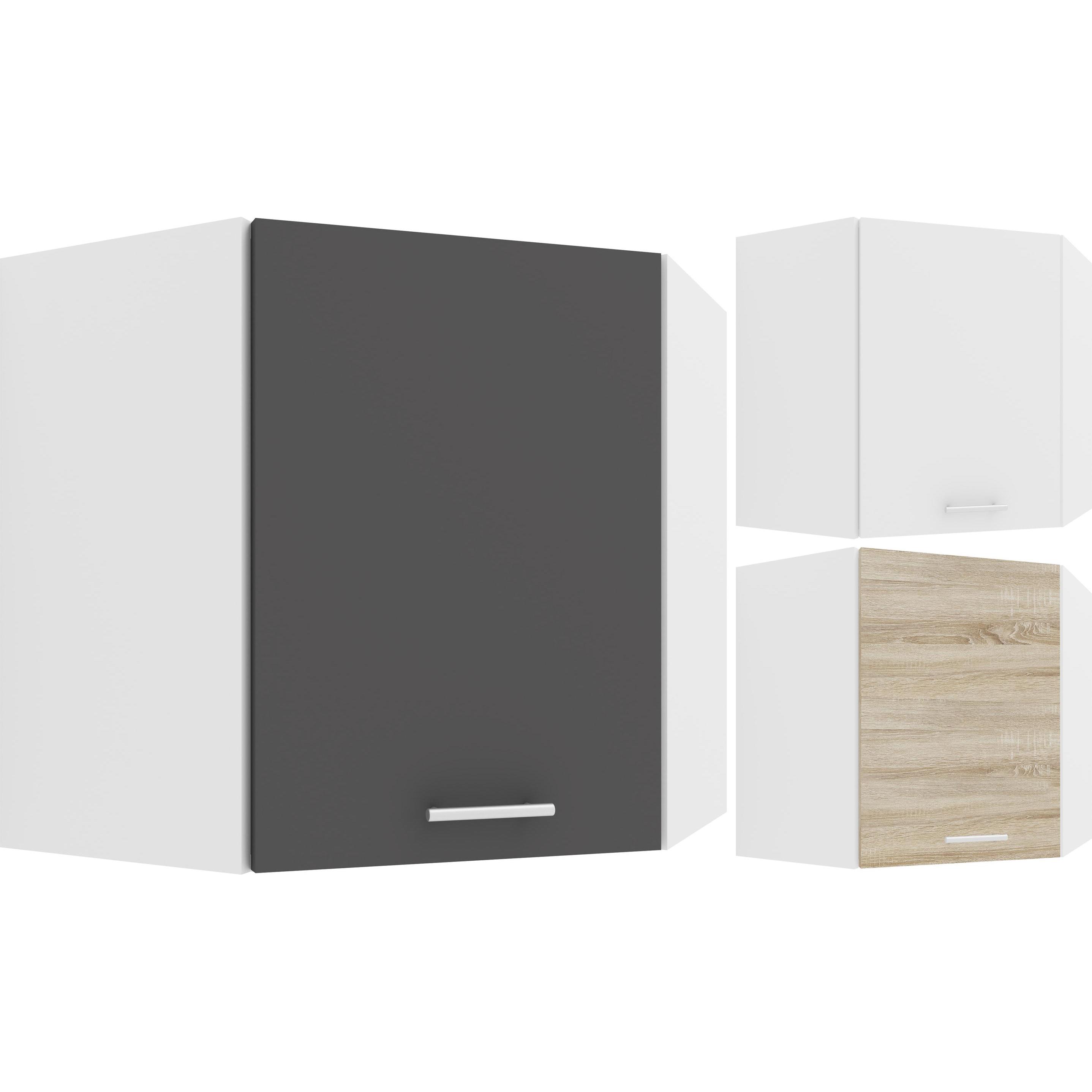 Thumbnail - VCM, Regal, Eckschrank Küchenschrank Hängeschrank Küche Küchenmöbel Esilo (60 x 57 x 57 cm)
