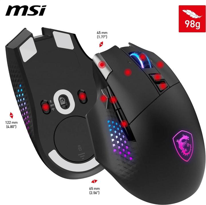 Actual product image MSI Versa Pro W + Mouse Dock Pro (Cable, Wireless)