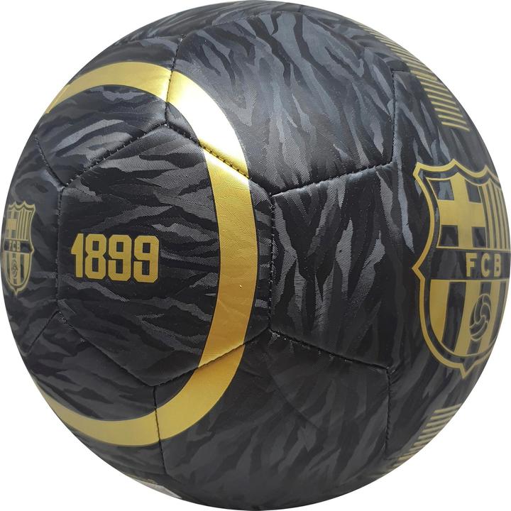 FC Barcelona Bal Away Zwart/Goud Maat 5