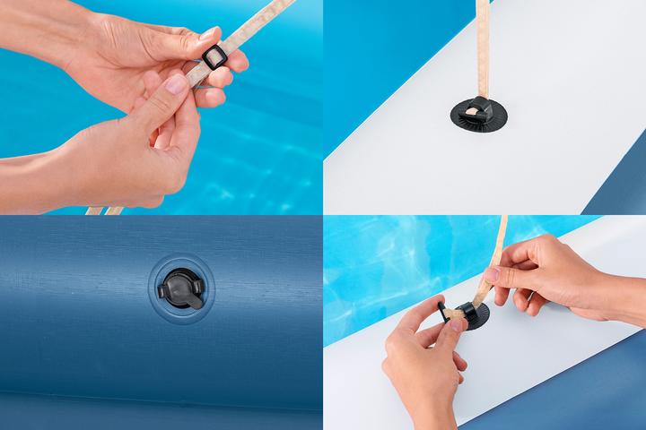 Actual product image Bestway Pool 2 chambers rectangular with roof