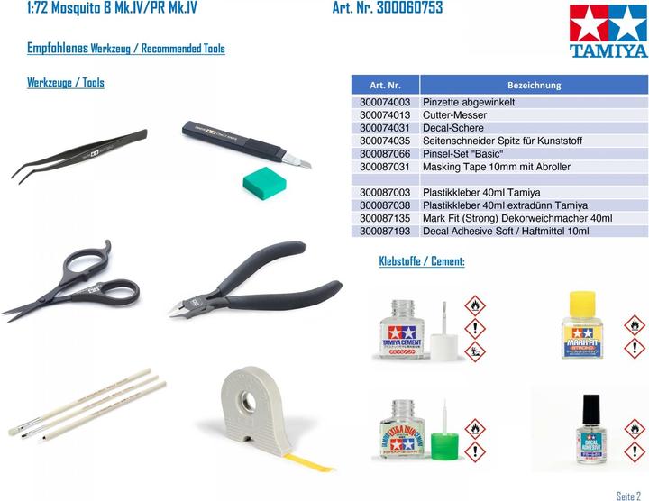 Actual product image Tamiya Mosquito B MK.IV